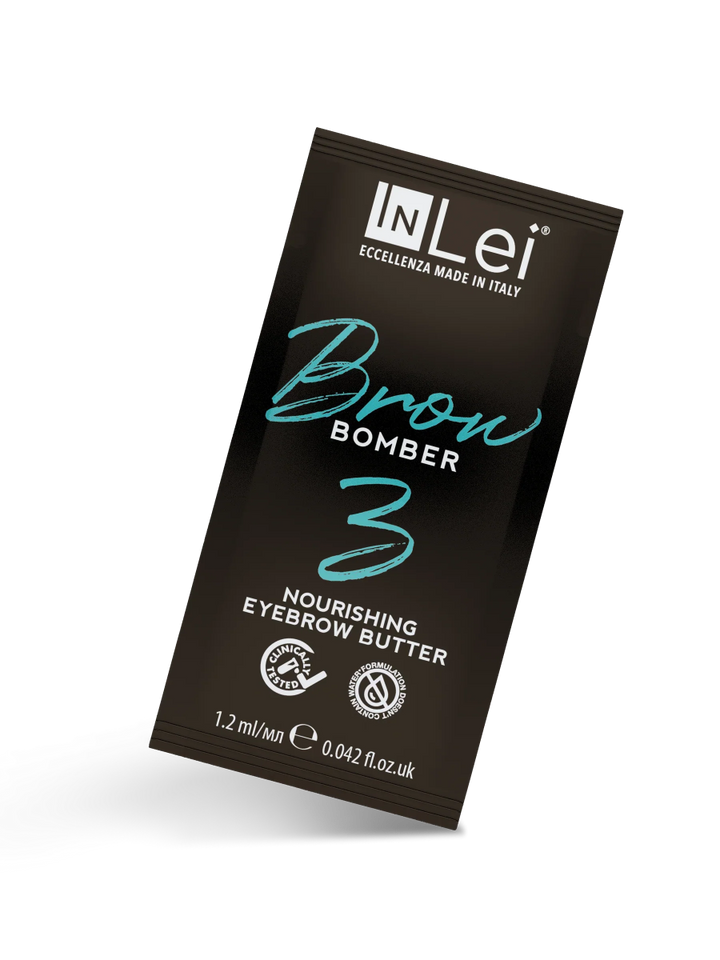 InLei® "BROW BOMBER 3" Nährender Balsam für die Augenbrauen – 9 Stück Sachet a' 1,2 ml - lishmaker.com