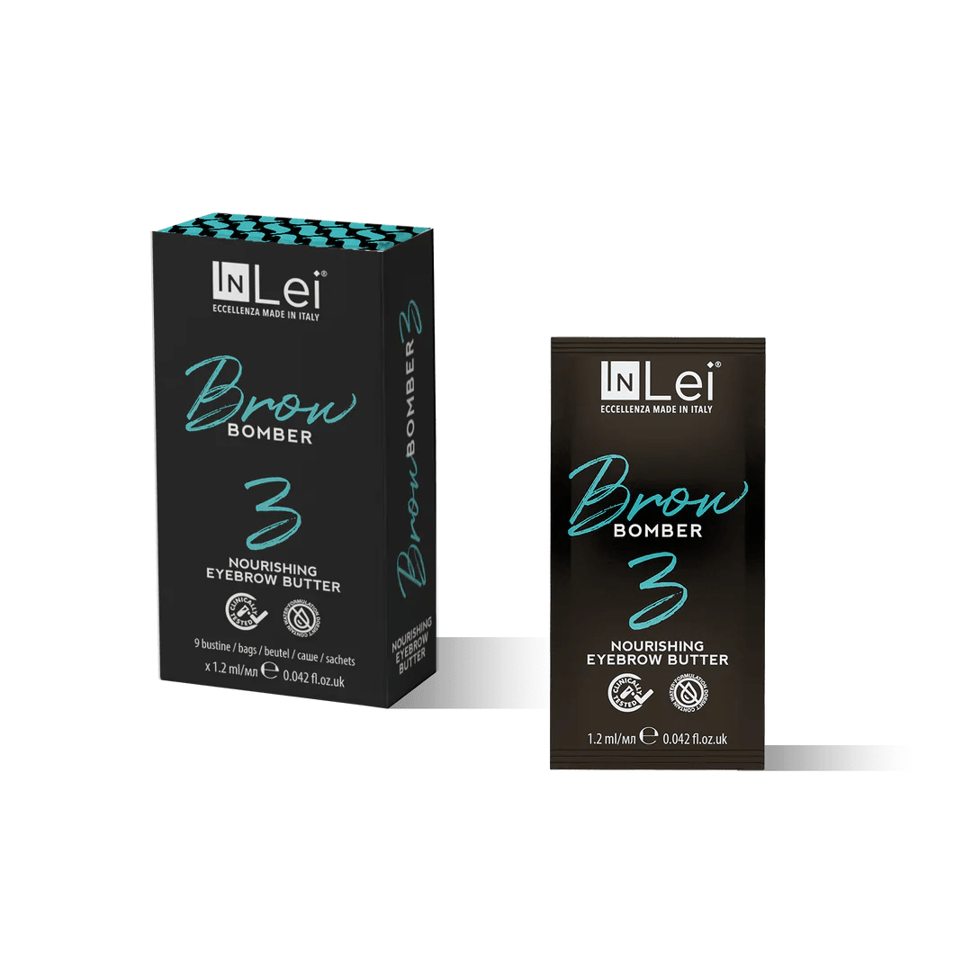 InLei® "BROW BOMBER 3" Nährender Balsam für die Augenbrauen – 9 Stück Sachet a' 1,2 ml - lishmaker.com