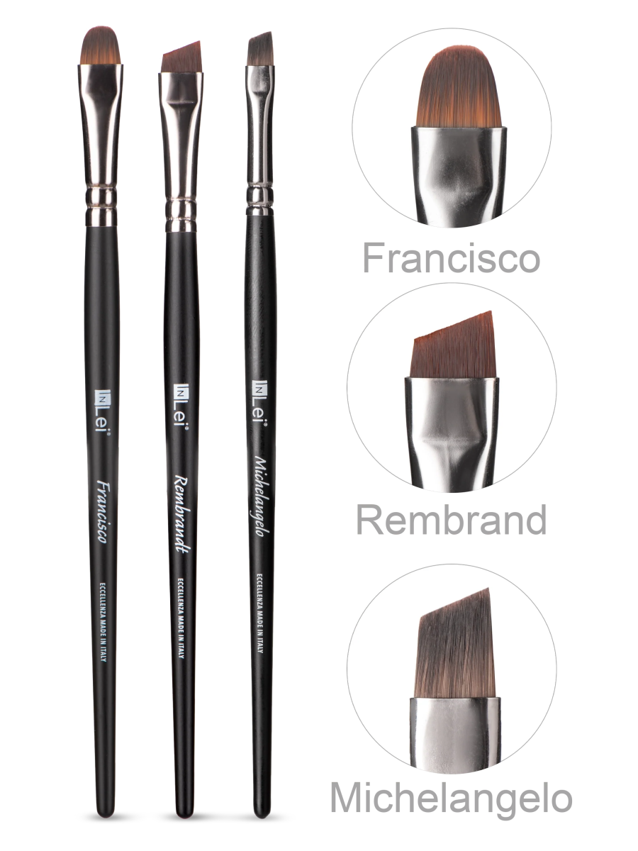 InLei® BROW COLLECTION Set mit professionellen Augenbrauenpinseln - lishmaker.com