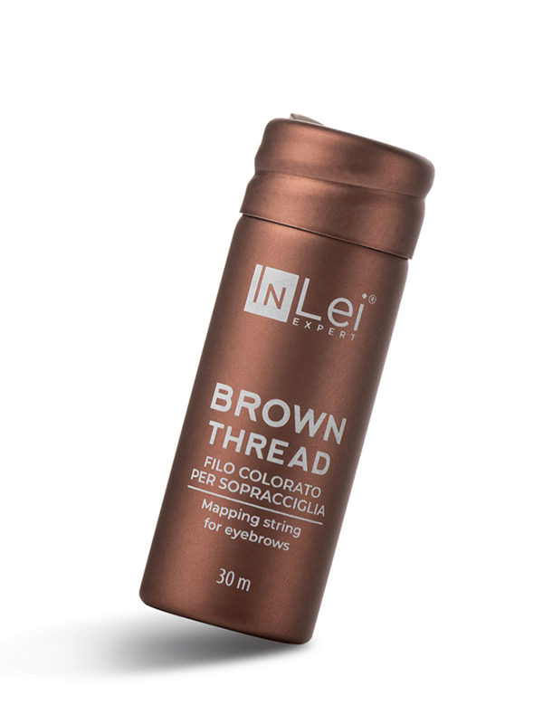 InLei® „BROWN THREAD“ brauner Faden zum Nachzeichnen von Augenbrauen - lishmaker.com