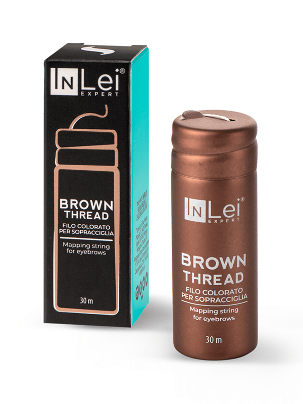 InLei® „BROWN THREAD“ brauner Faden zum Nachzeichnen von Augenbrauen - lishmaker.com