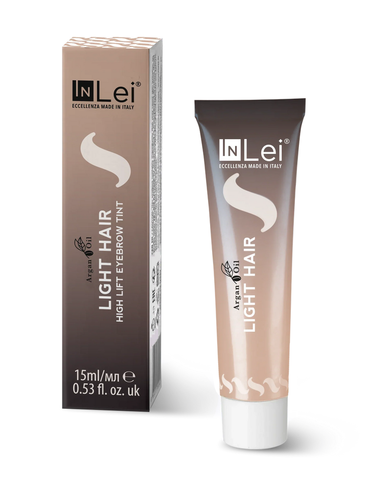 InLei® LIGHT HAIR Aufhellende Augenbrauenfarbe mit Arganöl, 15 ml. - lishmaker.com