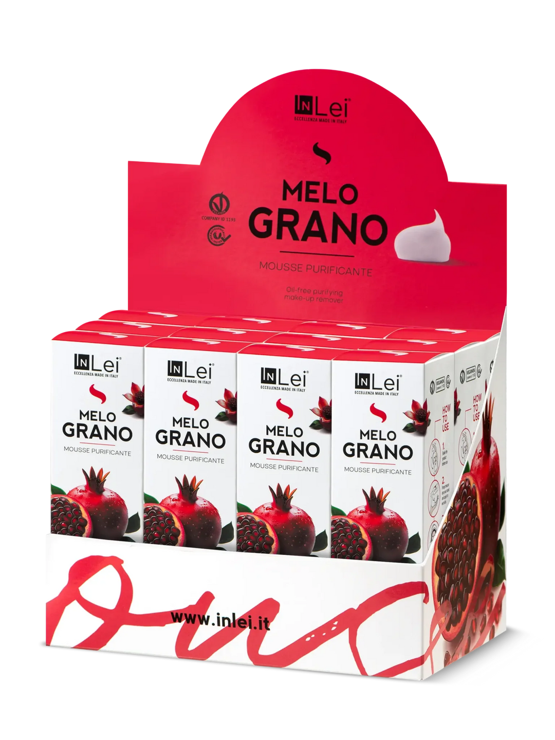 InLei® MOUSSE MELOGRANO TRAVEL SIZE - Thekendisplay 12 × 50 ml - lishmaker.com