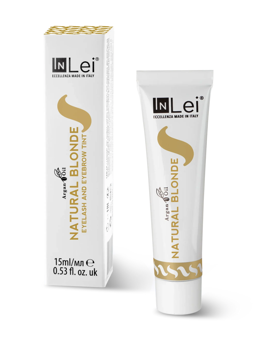 InLei® NATURAL BLONDE Wimpern - und Augenbrauenfarbe mit Arganöl 15 ml - lishmaker.com