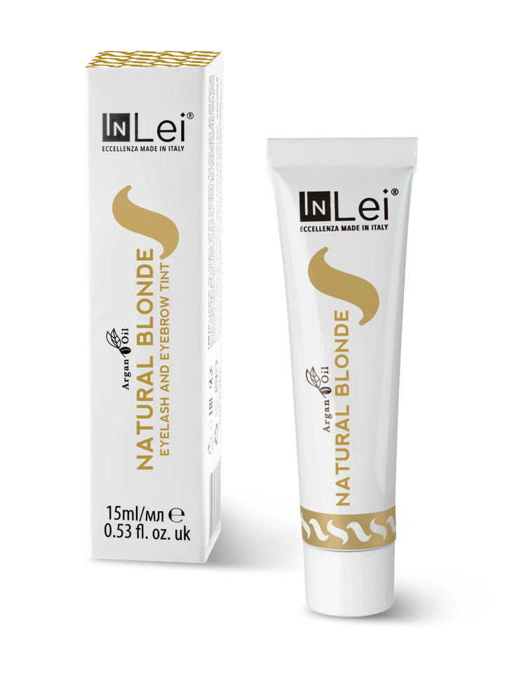 InLei® NATURAL BLONDE Wimpern - und Augenbrauenfarbe mit Arganöl 15 ml - lishmaker.com