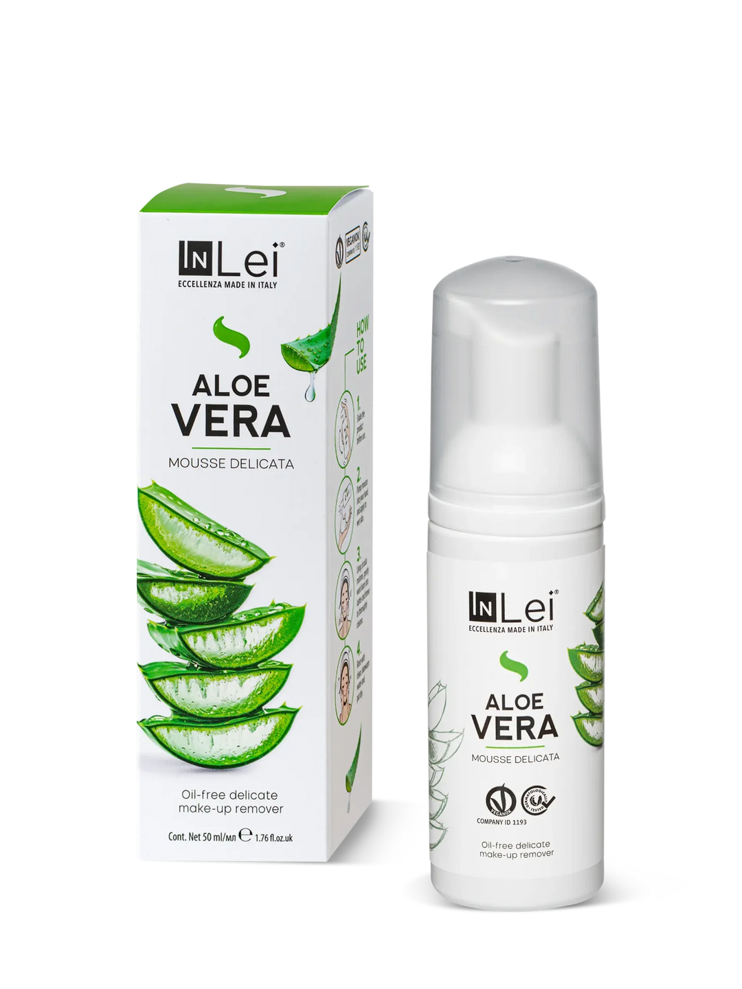 InLei® MOUSSE ALOE VERA TRAVEL SIZE - Gesichtsreiniger 50 ml - lishmaker.com 3