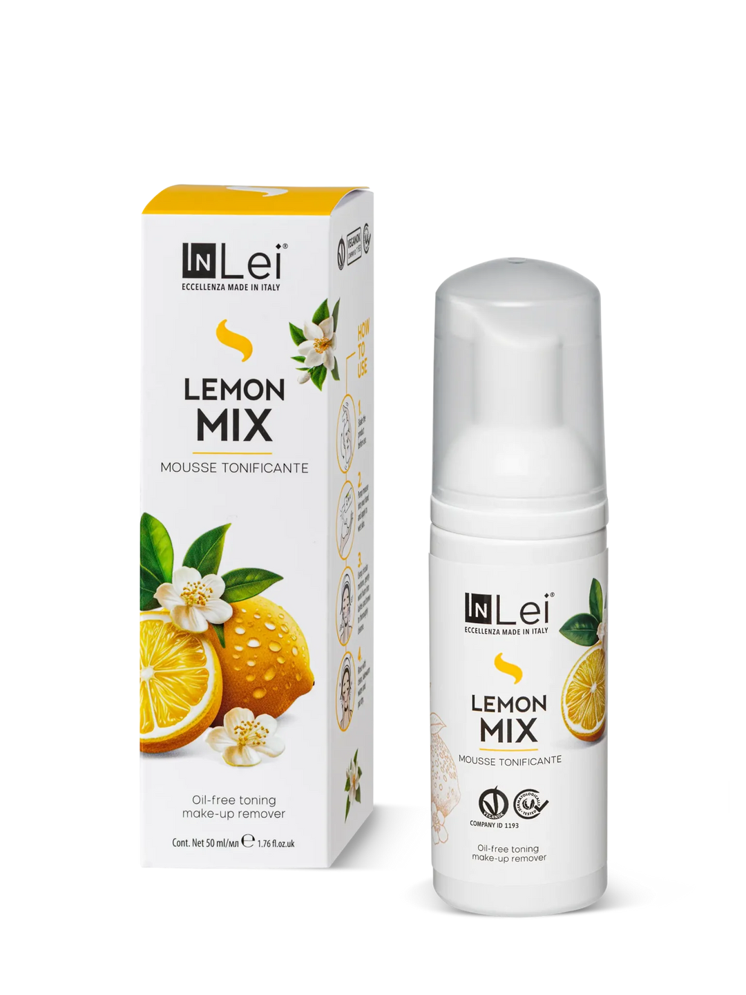 InLei® MOUSSE LEMON MIX TRAVEL SIZE - Gesichtsreiniger 50 ml - lishmaker.com 3