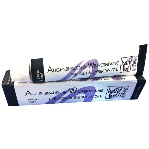 Hairwell Augenbrauen - und Wimpernfarbe Schwarz - lishmaker.com