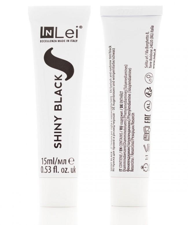 InLei Wimpern - und Augenbrauenfarben "SHINY BLACK" - Schwarz Farbe - lishmaker.com