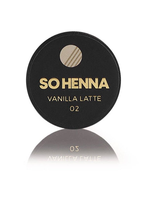 SO HENNA Augenbraue Henna Farbe - 02 Vanille Latte - lishmaker.com