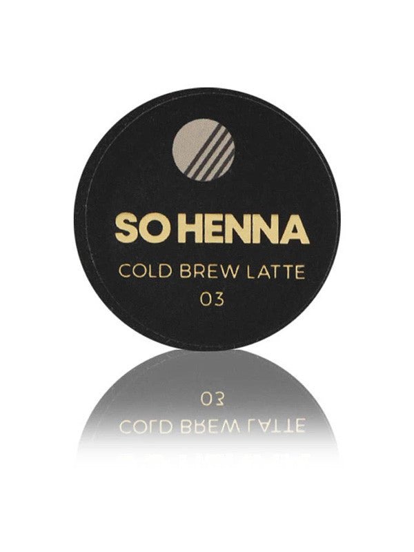 SO HENNA Augenbraue Henna Farbe - 03 Cold Brew Latte - lishmaker.com